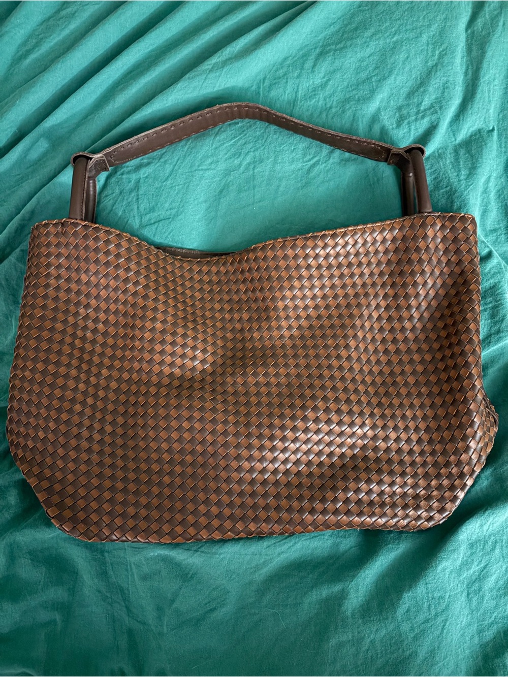 Used The Sak Los Feliz Large Mahogany/Cognac Tote